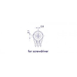 PIHER TRIMMER 2K2 (SMALL - VERT - FOR SCREWDRIVER)