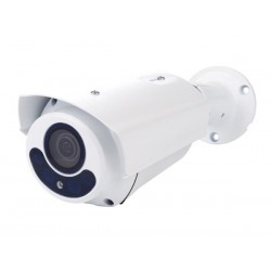 CAMERA HD CCTV - HD-TVI - EXTERIEUR - CYLINDRIQUE - IR - LENTILLE VARIFOCALE MOTORISEE - 1080P - BLANC