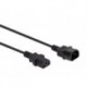 CABLE D'ALIMENTATION - NOIR - 3.0 m - FICHE EURO MALE / FICHE EURO FEMELLE - 3G1.0mm²