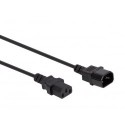 CABLE D'ALIMENTATION - NOIR - 3.0 m - FICHE EURO MALE / FICHE EURO FEMELLE - 3G1.0mm²