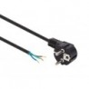 CABLE D'ALIMENTATION NOIR CEE 7/7 90 EXTREMITES L 3 m H05VV-F 3G0.75 mm²