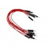 JEU DE CABLES DE RACCORDEMENT - 1 BROCHE MALE / MALE - 5.9 (15 cm) - 10 pcs