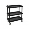 CHARIOT PORTE-OUTILS - 3 ETAGERES - 75 x 37.5 x 92 cm