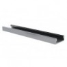 SLIMLINE LARGEUR 8 mm - PROFILE EN ALUMINIUM POUR RUBAN LED - ALUMINIUM ANODISE - ARGENT - 2 m