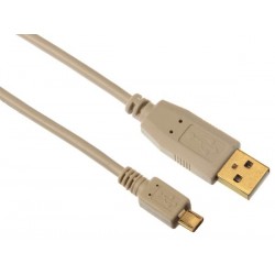 FICHE USB 2.0 A VERS FICHE MICRO USB / CUIVRE / DE BASE / 2.5 m / DORE / M-M