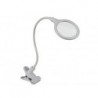 LAMPE-LOUPE LED AVEC PINCE - 5 DIOPTRES - 6 W - 30 LEDs - BLANC