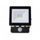 PROJECTEUR LED POUR L'EXTERIEUR - 10 W. BLANC NEUTRE - NOIR - PIR