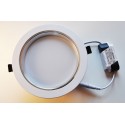 Plafonnier Rond 190mm 6" Encastrable Blanc Eclairage LED PRO Aluminium 2700-3200K (blanc chaud) 21W 1800LM