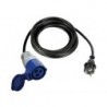  cable adaptateur avec fiche schuko vers prise cee - 3 m 