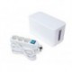  bloc multiprise avec boîte de rangement - 3 prises - schuko 