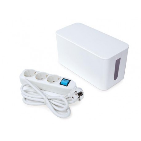  bloc multiprise avec boîte de rangement - 3 prises - schuko 