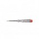  wiha detecteur de tension 220-250 volts fente transparent, avec agrafe (05271) 3,0 mm x 60 mm wh05271