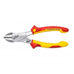  wiha pince coupante diagonale grande capacite professional electric avec dynamicjoint® avec ressort d'ouverture (41279) 200 mm