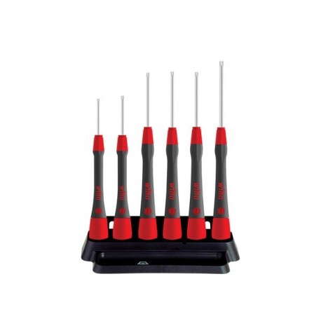  wiha jeu de tournevis de precision picofinish® torx® 6 pcs avec etui (42997) 