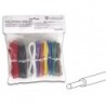  ASSORTIMENT FILS DE CÂBLAGE - 10 COULEURS - 60m - ÂME MONOBRIN 