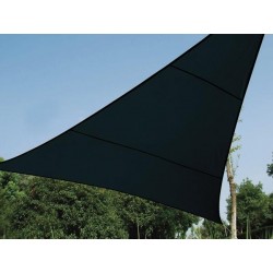  voile solaire permeable - triangle - 5 x 5 x 5 m - couleur: anthracite 