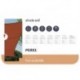  voile solaire - rectangulaire - 4 x 3 m - couleur : terracotta 