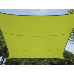  voile solaire - rectangulaire - 2 x 3 m - couleur: vert lime 