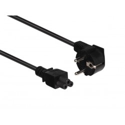  cable d'alimentation cee 7/7 90° + c5 l:1.8 m h05vv-f 3g0.75 mm² 