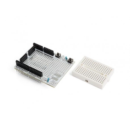  carte d'experimentation avec mini platine d'essai pour arduino® uno wpb201