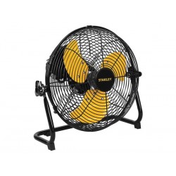  ventilateur de sol - acier - ø 30.5 cm - noir/jaune 