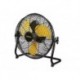  ventilateur de sol - acier - ø 30.5 cm - noir/jaune 