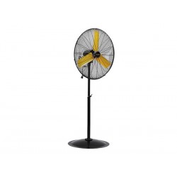  ventilateur sur pied - acier - ø 76 cm - noir/jaune 