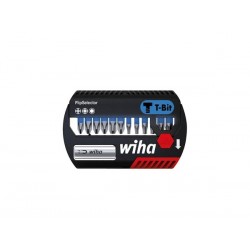  wiha jeu d'embouts flipselector embout t de 25 mm phillips, pozidriv, torx® 13 pcs 1/4" (41824) 