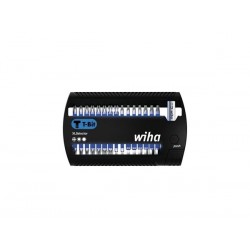  wiha jeu d'embouts xlselector embout t 25 mm phillips, torx®, six pans, 31 pcs 1/4" (41830) 