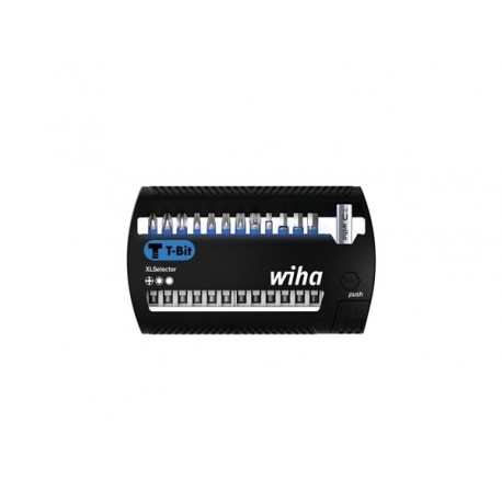  wiha jeu d'embouts xlselector embout t de 50 mm phillips, torx®, six pans, 13 pcs 1/4" (41831) 