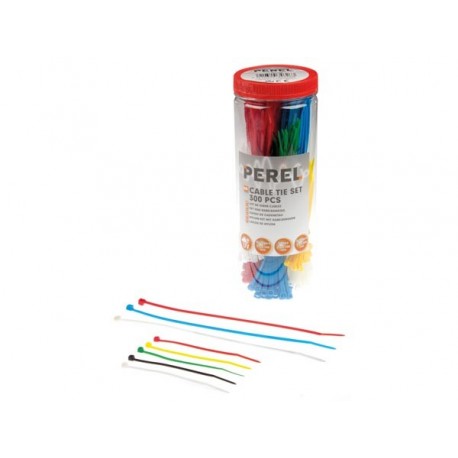  jeu de serre-cables en nylon - differentes couleurs (300 pcs) 